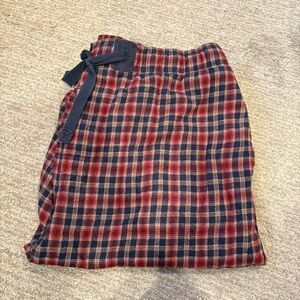 Vintage Collection Red and Blue Pajama Pants with Pockets - Size Large